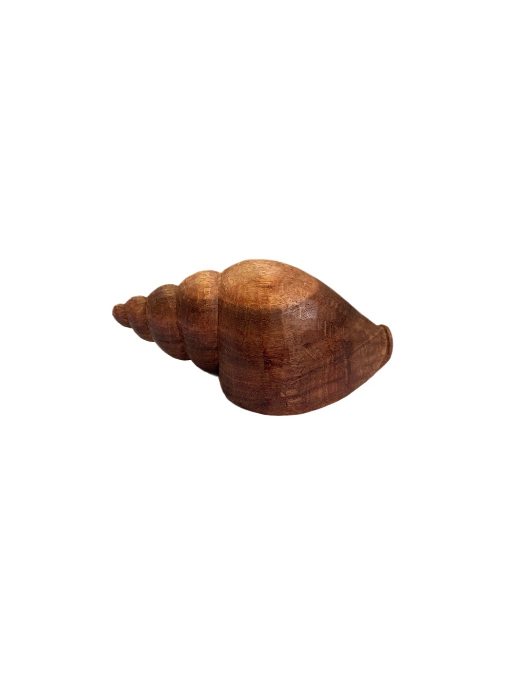 Vintage Large Handcarved Wooden Conch Sea Shell
